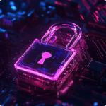 Lock representing domain name protection