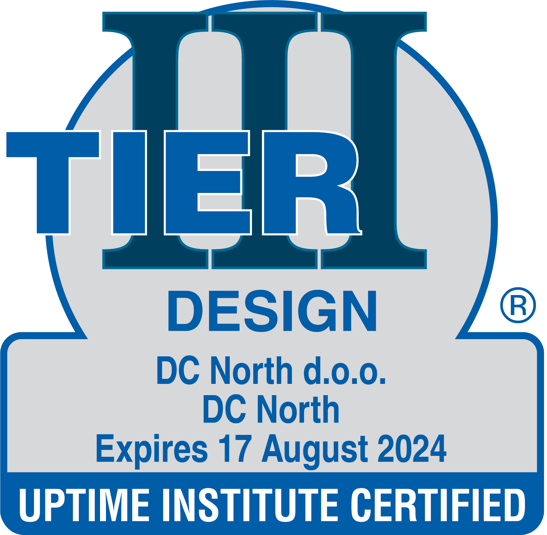 Uptime Tier III Design certification badge