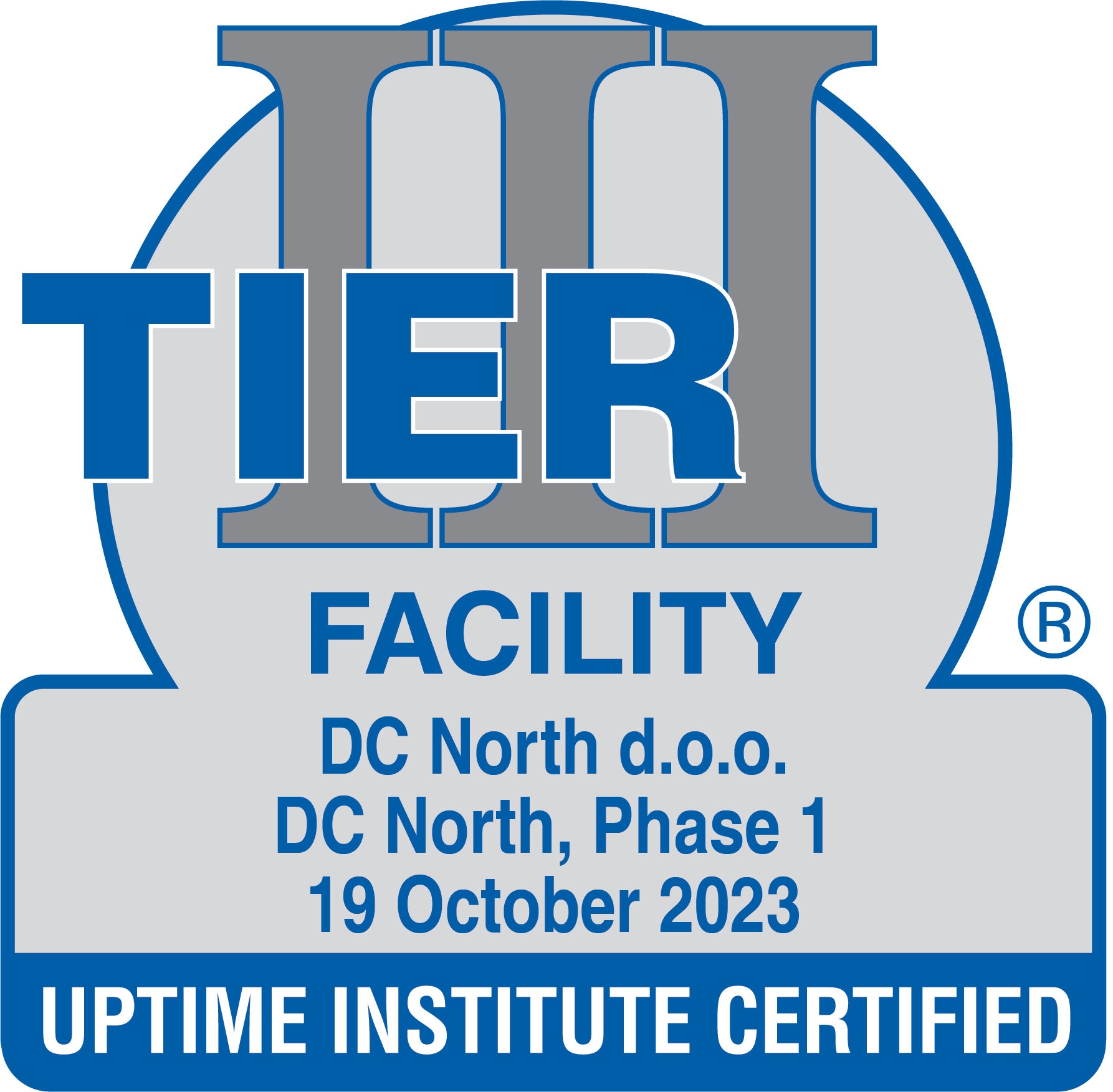 Uptime Tier III Facility certification badge