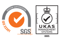 ISO 22301 certification badge