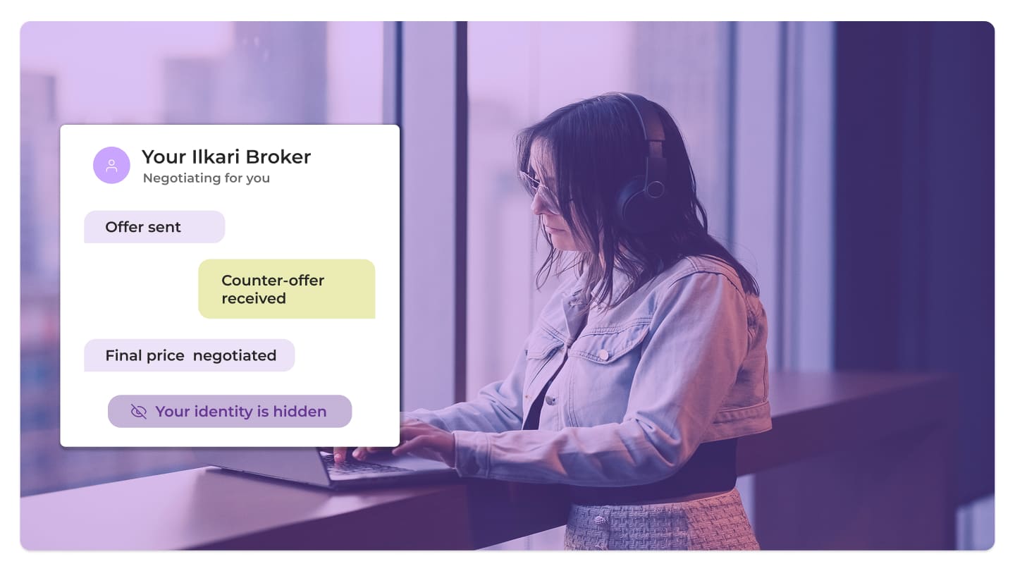 girl broker photo with domain brokerage example conversation with client identity hidden